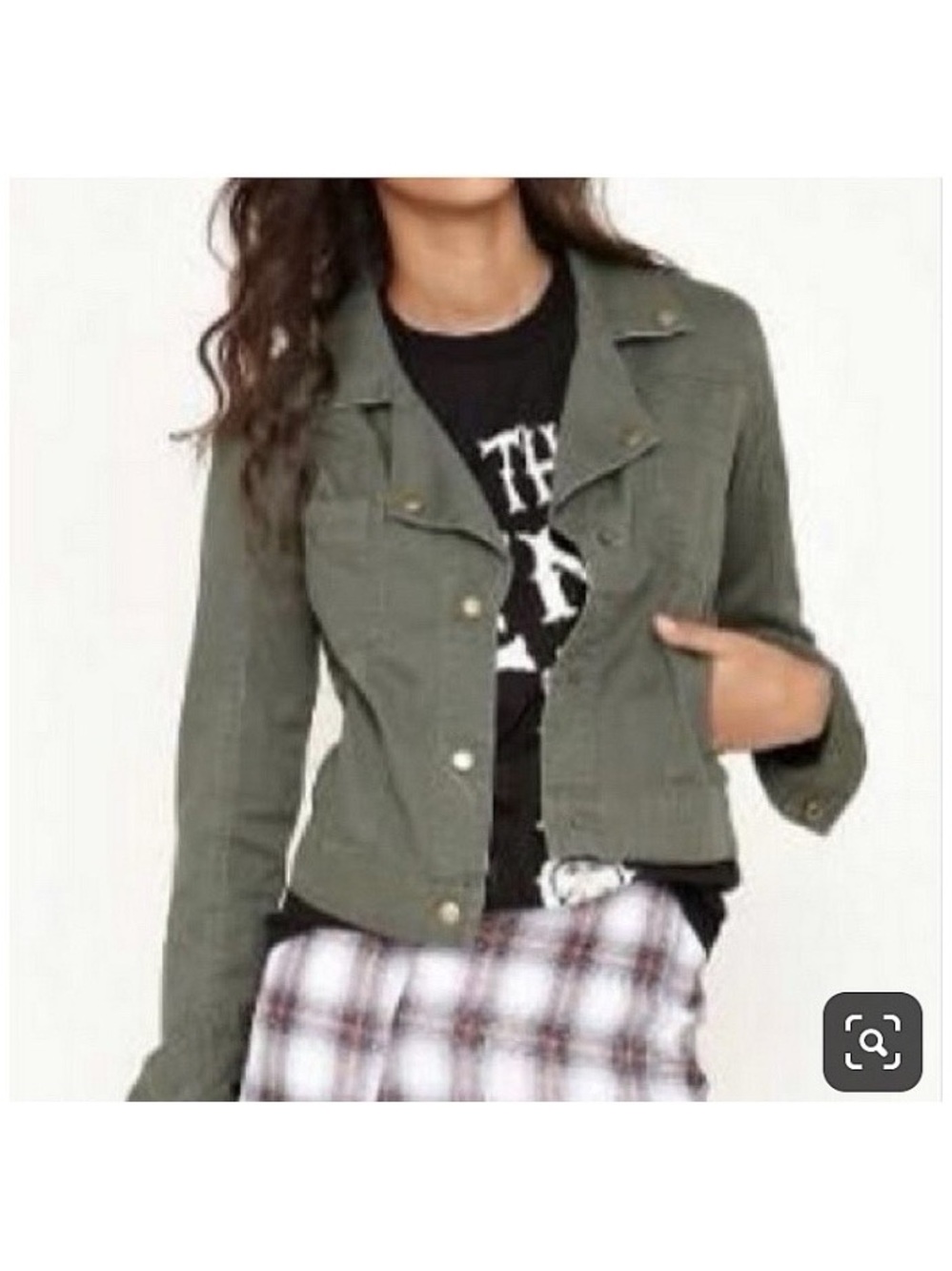 Sound & Matter Olive Green Jean Jacket